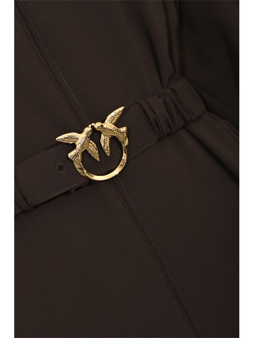 Abito corto Sfumato in crêpe tecnico Marrone PINKO | 105586 A2QWM04